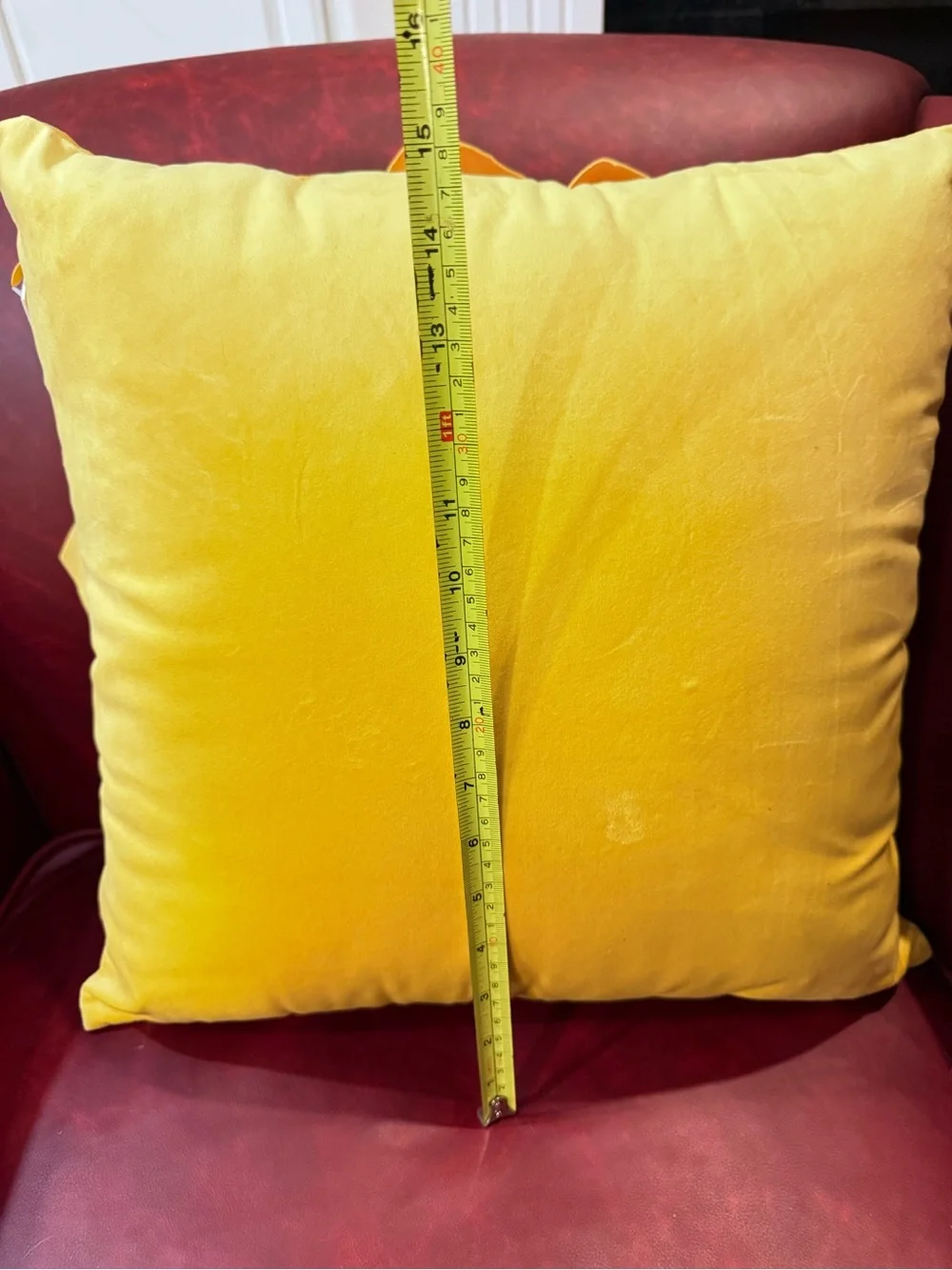 Oasis Yellow Layered Petal Decorative Pillow